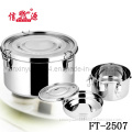 Stainless Steel Round Double-Deck Keep Warm Lunch Box&Food Container (FT-2507)